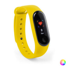 Фитнес-браслеты Фитнес-браслет с желтым силиконовым ремешком Shico 146351 0,96" Bluetooth 4.0