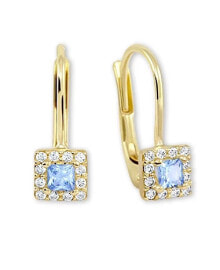 Ювелирные серьги tender gold earrings with crystals 745 239 001 00553 0000500