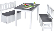 Curbstones and tables in the children's room