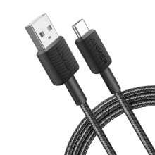 Anker 322 USB кабель 0,9 m USB A USB C Черный A81H5G11