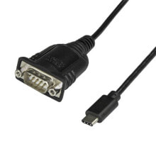 StarTech.com ICUSB232PROC кабельный разъем/переходник USB C DB-9 Черный