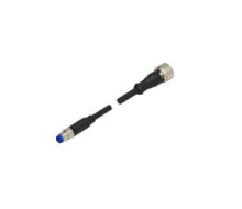 Комплектующие для кабель-каналов tE Connectivity 2273110-4 кабель для датчика/привода 1,5 m M12 M8 Черный
