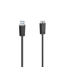 Hama 00200627 USB кабель 1,5 m Micro-USB A USB A Черный