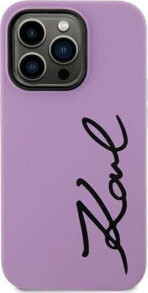 Karl Lagerfeld Etui Karl Lagerfeld KLHCN61SKSVGU Apple iPhone 11/XR purpurowy/purple hardcase Silicone Signature