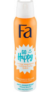 Дезодоранты fa Go Happy Anti-perspirant Спрей-антиперспирант с бодрящим фруктовым ароматом 150 мл