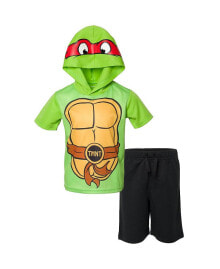 Купить детские комплекты и форма для мальчиков Teenage Mutant Ninja Turtles: Toddler Boys Raphael Graphic T-Shirt & Shorts to