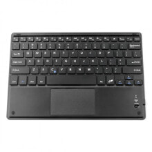 Клавиатуры клавиатура  беспроводная с сенсорной панелью  черная OEM   Bluetooth 3.0 QWERTY