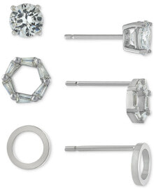 Giani Bernini Cubic Zirconia X & O Mismatch Stud Earrings, Created