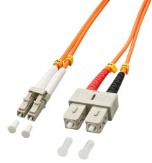 Кабели и разъемы для аудио- и видеотехники Lindy 1.0m OM2 LC - SC Duplex волоконно-оптический кабель 1 m Оранжевый 46990