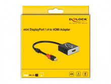 DeLOCK 65302 DisplayPort кабель 0,2 m Mini DisplayPort HDMI Серый