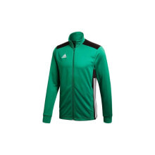 Олимпийки Мужская олимпийка спортивная на молнии зеленая Adidas Regista 18 Pes