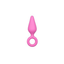 Плаг или анальная пробка EasyToys Pink Buttplugs With Pull Ring - Small