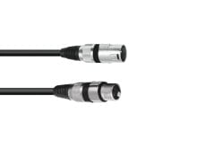 30220595 - XLR (3-pin) - Male - XLR (3-pin) - Female - 30 m - Black