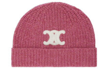 CELINE Cashmere Beanies Women's Pink