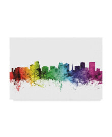 Trademark Global michael Tompsett Orlando Florida Skyline Rainbow Canvas Art - 15