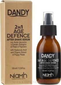 2in1 Anti-Aging After Shave Serum mit Hyaluronsäure - Niamh Hairconcept Dandy 2 in 1 Age Defence Aftershave Serum