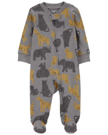 Baby Safari Animal 2-Way Zip Sleep & Play Pajamas