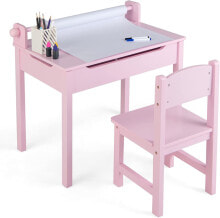 Children's desks and tables for schoolchildren