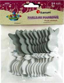 Titanum Foam sticker rabbit hare ornament 24pcs 5cm