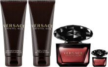 Versace Crystal Noir - Duftset (Eau de Toilette 90ml + Eau de Toilette Mini 5ml + Duschgel 100ml + Körperlotion 100ml)