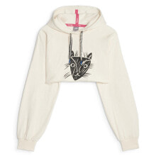 Puma Cropped Training Hoodie X Ll Womens Beige Casual Outerwear 52396133 купить онлайн