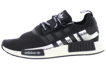 adidas originals NMD_R1 时尚编织 防滑耐磨 低帮 运动休闲鞋 男女同款 黑白 / Кроссовки Adidas originals NMD_R1 FU6829