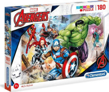 Детские развивающие пазлы clementoni Puzzle 180 elementów Super Kolor - Avengers