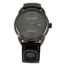 Мужские наручные часы с ремешком Мужские наручные часы с черным кожаным ремешком Devota & Lomba DL009M-01BKBLACK ( 42 mm)