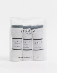 OSKIA – Dual-Active Gesichtsreinigungstücher, 3er-Pack