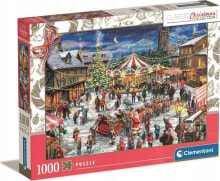 Купить детские развивающие пазлы Clementoni: Clementoni CLE puzzle 1000 The Christmas Fair 81505