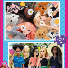 Детские развивающие пазлы eDUCA BORRAS Puzzles 2X100 Barbie