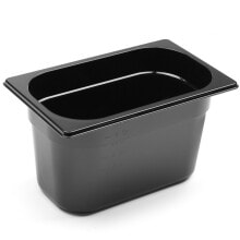 Gastronomy container GN 1/4 made of black polycarbonate 265x162x150mm 4L Hendi 862612