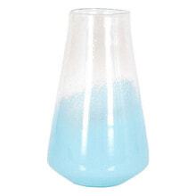Vase DKD Home Decor Blue Crystal Mediterranean 21 x 21 x 34,5 cm