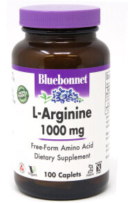 Аминокислоты Bluebonnet Nutrition L-Arginine L-аргинин 1000 мг 100 капсул