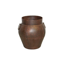 Vase Romimex Brown Metal 35 x 40 x 35 cm