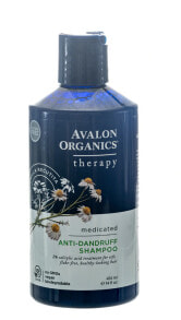 Шампуни для волос avalon Organics Therapy Medicated Anti-Dandruff Shampoo Ромашковый шампунь против перхоти с салициловой кислотой  414 мл