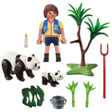 Детские игровые наборы и фигурки из дерева pLAYMOBIL 70105 Pandas Caretaker Briefcase