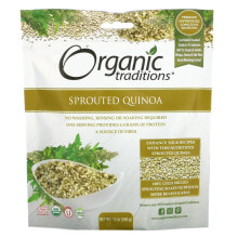 Булгур, киноа, кускус organic Traditions, Sprouted Quinoa, 12 oz (340 g)