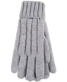 Heat Holders women's Amelia Solid Cable-Knit Gloves