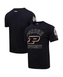 Купить черные мужские футболки и майки Pro Standard: Футболка мужская Pro Standard Purdue Boilermakers с классическим логотипом.