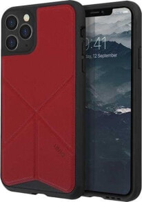 Чехол кожаный iPhone 11 Pro красный Uniq