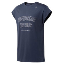 Мужские спортивные футболки Мужская футболка спортивная синяя с надписями Reebok Les Mills Bodycombat