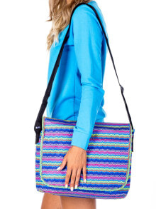 На плечо Женская сумка Factory Price геометричный принт, основное отделение на молнии, внешний карман на липучке, регулируемый ремень.