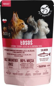 Pet Republic PET REPUBLIC KOT sasz.100g ŁOSOŚ ADULT sos /24