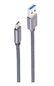 ShiverPeaks Basic-S - 2 m - USB A - USB C - USB 3.2 Gen 2 (3.1 Gen 2) - 10000 Mbit/s - Grey