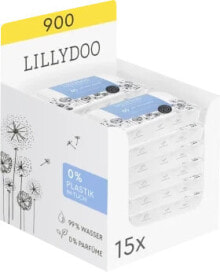 Купить детские подгузники и средства гигиены Lillydoo: Feuchttücher 99% Wasser (15x60 St), 900 St