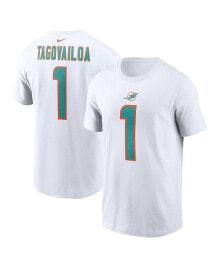 Nike men's Tua Tagovailoa White Miami Dolphins Player Name and Number T-shirt