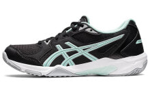 Asics Gel-Rocket 10 低帮耐磨排球鞋 女款 黑玻璃蓝 / Кроссовки Asics Gel-Rocket 10 1072A056-006