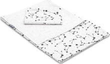 Комплект постельного белья Sensillo, 100X135 см, белый цвет, с принтом созвездий