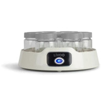 Йогуртница LIVOO - Joghurtbereiter - DOP180G - 14 Glser mit Schraubdeckel - Fassungsvermgen pro Glas: 170 ml